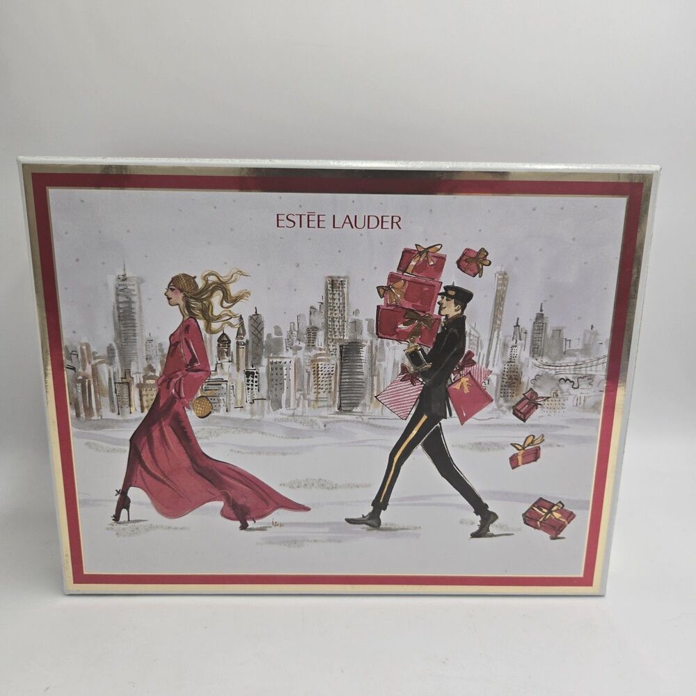 BOX ONLY - ESTĒE LAUDER Firm + Glow Skincare Collection Decorative Box Christmas